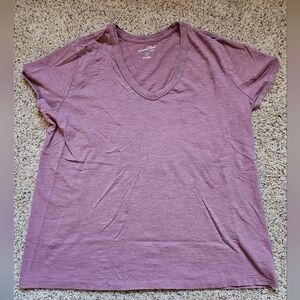 Women's Mauve V-Neck Tee